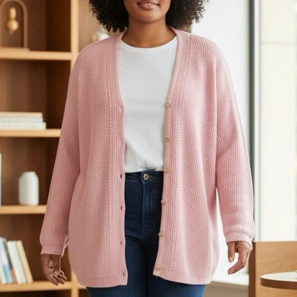 Cyrus cardigan sweater Charmed Pink size 2X NWT